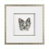 Eddie (Yorkie 1) by Mercana Studio a Hand Embellished Textured Framed Art Print Matted under Glass by Mercana at Eve Furniture
