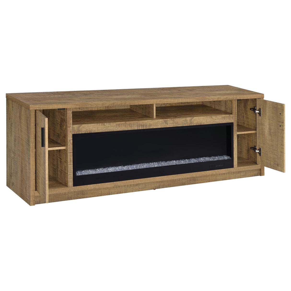 Eddy Mango 79-inch 2-Door TV Stand Fireplace Media Console by Coaster at Eve Furniture
