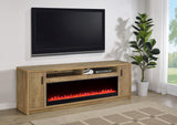 Eddy Mango 79-inch 2-Door TV Stand Fireplace Media Console by Coaster at Eve Furniture