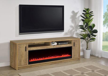 Eddy Mango 79-inch 2-Door TV Stand Fireplace Media Console by Coaster at Eve Furniture