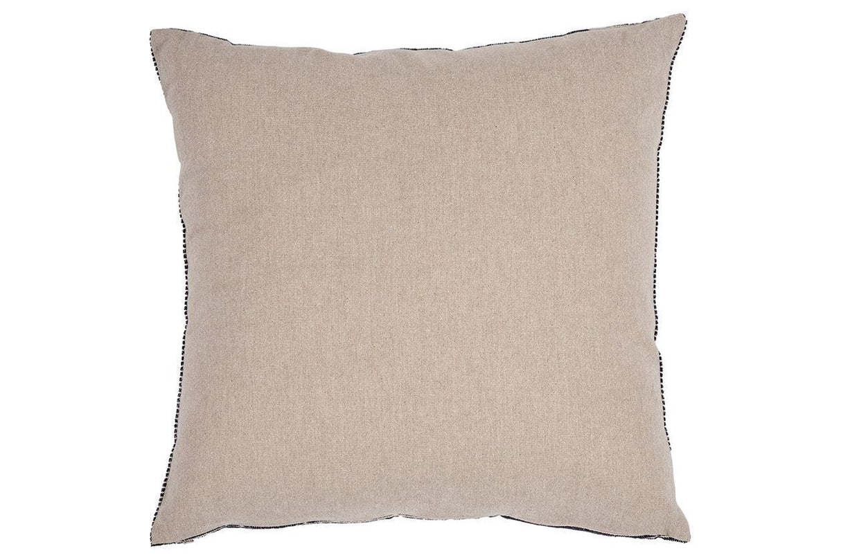 Edelmont Black/Linen Pillow by Ashley at Eve Furniture