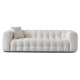 Eden Modern Tufted Chesterfield Cream Boucle Sofa by Ashcroft Imports at Eve Furniture