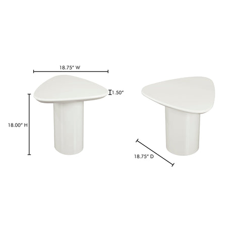 Eden Ivory Accent Table by MOES at Eve Furniture