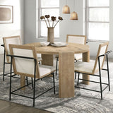 Edenbridge Oak 5-Piece Dining Room Set by Furniture of America at Eve Furniture