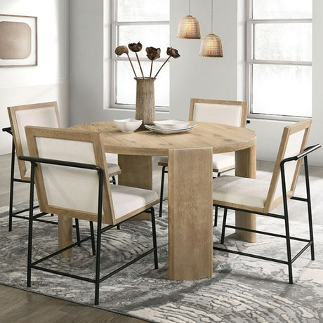 Edenbridge Oak 5-Piece Dining Room Set by Furniture of America at Eve Furniture
