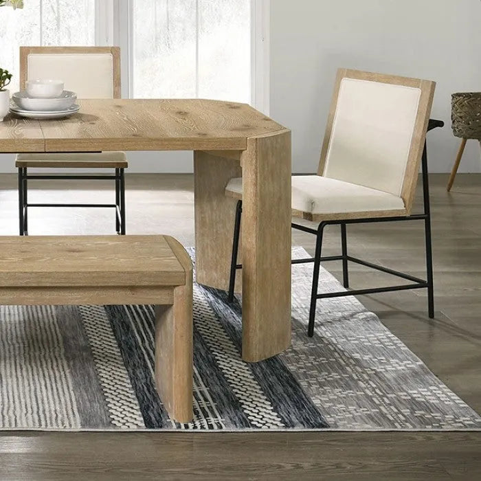 Edenbridge Oak 6-Piece Dining Room Set by Furniture of America at Eve Furniture