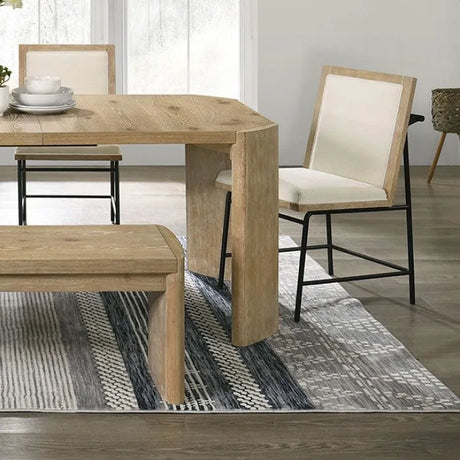 Edenbridge Oak 7-Piece Dining Room Set by Furniture of America at Eve Furniture