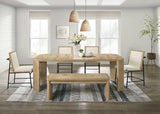 Edenbridge Oak 6-Piece Dining Room Set by Furniture of America at Eve Furniture
