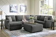 Edenfield Charcoal 3-Piece Left Arm Facing (LAF) Chaise Sectional by Ashley at Eve Furniture