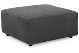 Edenfield Charcoal Oversized Accent Ottoman by Ashley at Eve Furniture