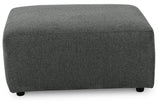 Edenfield Charcoal Oversized Accent Ottoman by Ashley at Eve Furniture