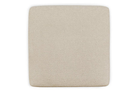 Edenfield Linen Oversized Accent Ottoman by Ashley at Eve Furniture