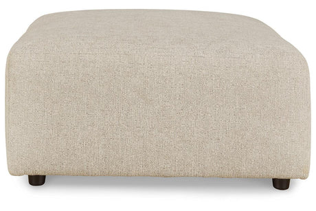 Edenfield Linen Oversized Accent Ottoman by Ashley at Eve Furniture