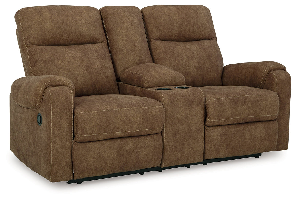 Edenwold Brindle Manual Sofa, Loveseat and Recliner by Ashley at Eve Furniture