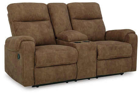 Edenwold Brindle Manual Sofa, Loveseat and Recliner by Ashley at Eve Furniture