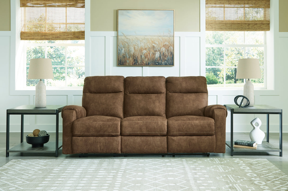 Edenwold Brindle Manual Sofa, Loveseat and Recliner by Ashley at Eve Furniture
