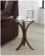 Edgar Cappuccino Round Accent Table by Coaster at Eve Furniture