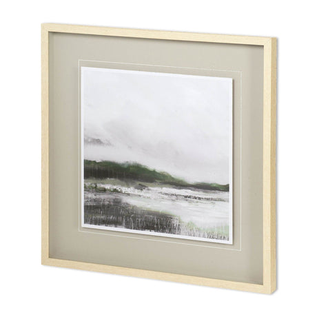 Edge of Bay ALT V3 by Liz Jardine a Hand Embellished Textured Framed Art Print Matted under Glass by Mercana at Eve Furniture