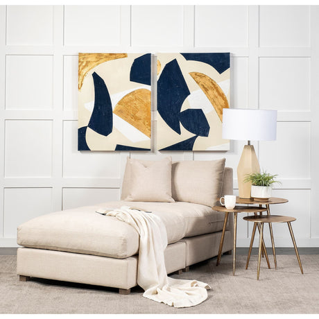 Edge of the World I by Liz Jardine a Hand Embellished Textured Canvas by Mercana at Eve Furniture