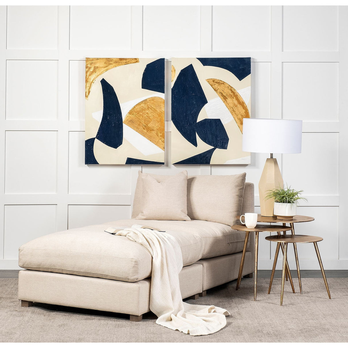 Edge of the World II by Liz Jardine a Hand Embellished Textured Canvas by Mercana at Eve Furniture