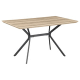 Edgecreek Light Brown Rectangular Wood Dining Table by Coaster at Eve Furniture