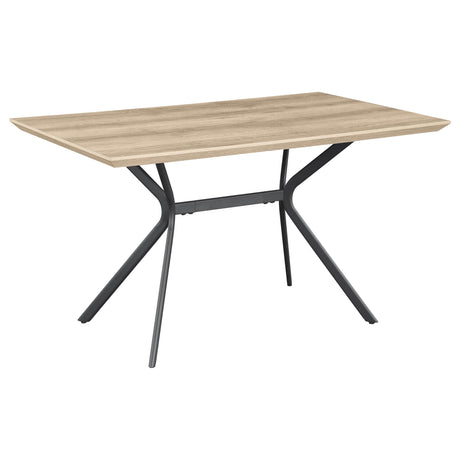Edgecreek Light Brown Rectangular Wood Dining Table by Coaster at Eve Furniture