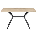 Edgecreek Light Brown Rectangular Wood Dining Table by Coaster at Eve Furniture