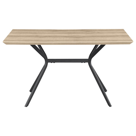 Edgecreek Light Brown Rectangular Wood Dining Table by Coaster at Eve Furniture