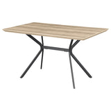 Edgecreek Light Brown Rectangular Wood Dining Table by Coaster at Eve Furniture