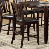 Edgewood Espresso 9-Piece Counter Height Table Set by Furniture of America at Eve Furniture