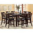 Edgewood Espresso 9-Piece Counter Height Table Set by Furniture of America at Eve Furniture