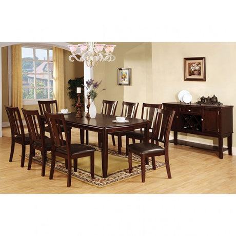 Edgewood Espresso 9-Piece Dining Room Set by Furniture of America at Eve Furniture