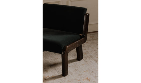 Edie Accent Chair Black Faux Mohair by Moe's Home at Eve Furniture