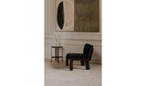 Edie Accent Chair Black Faux Mohair by Moe's Home at Eve Furniture