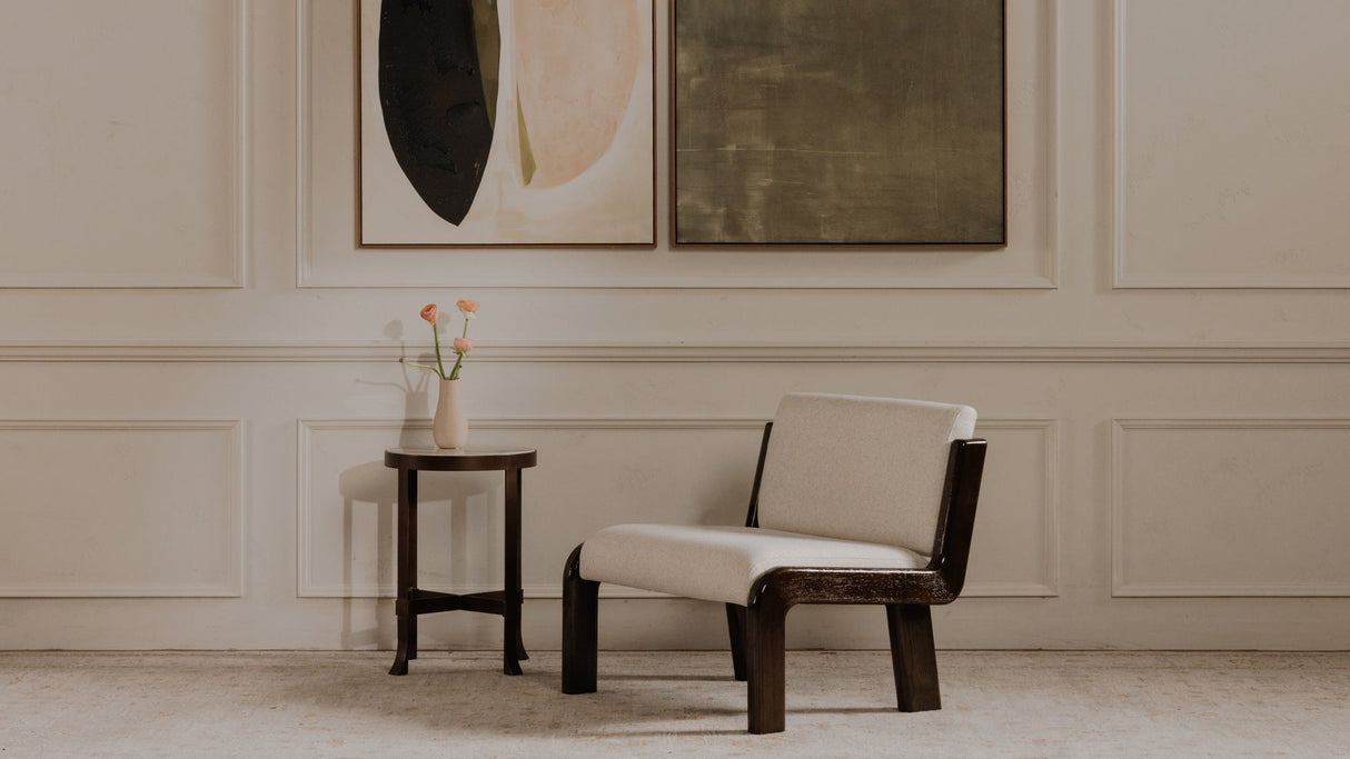 Edie Accent Chair Flecked Ivory by Moe's Home at Eve Furniture