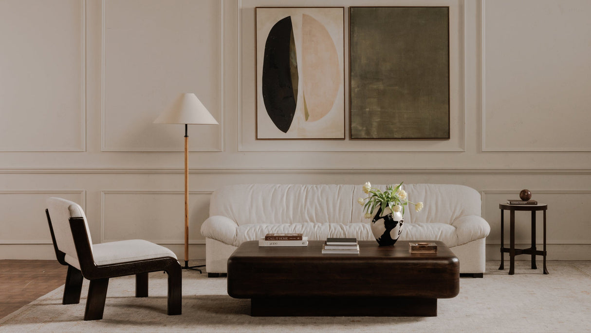 Edie Accent Chair Flecked Ivory by Moe's Home at Eve Furniture