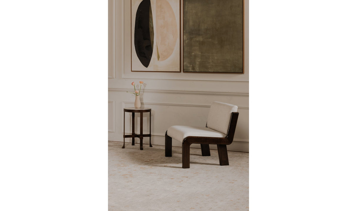 Edie Accent Chair Flecked Ivory by Moe's Home at Eve Furniture
