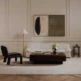 Edie Black Faux Mohair Accent Chair by Moe's Home at Eve Furniture