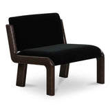 Edie Black Faux Mohair Accent Chair by Moe's Home at Eve Furniture