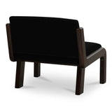 Edie Black Faux Mohair Accent Chair by Moe's Home at Eve Furniture
