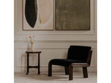 Edie Black Faux Mohair Accent Chair by Moe's Home at Eve Furniture