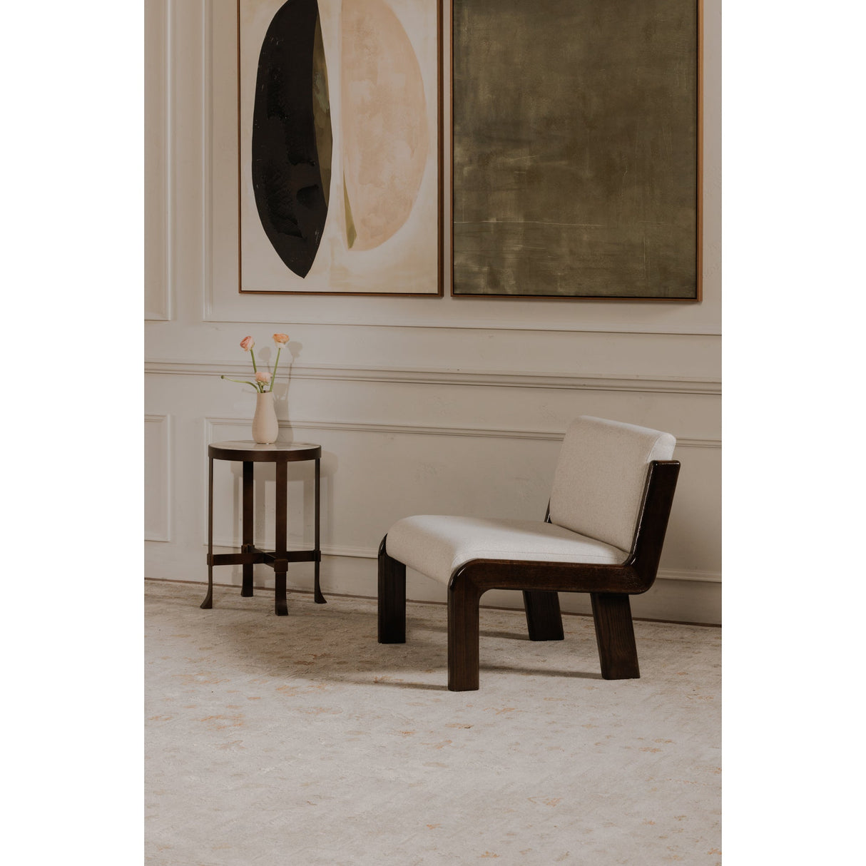 Edie Flecked Ivory Accent Chair by Moe's Home at Eve Furniture