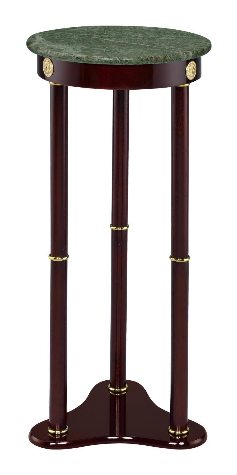 Edie Merlot Round Marble Top Accent Table by Coaster at Eve Furniture