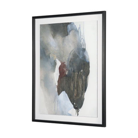 Ediface I by Ira Havuka Hand Embelished Textured Framed Artwork Matted under Glass by Mercana at Eve Furniture