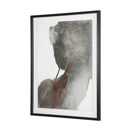 Ediface II by Ira Havuka Hand Embelished Textured Framed Artwork Matted under Glass by Mercana at Eve Furniture