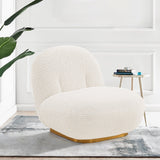 Edina Accent Chair in White by Manhattan Comfort at Eve Furniture