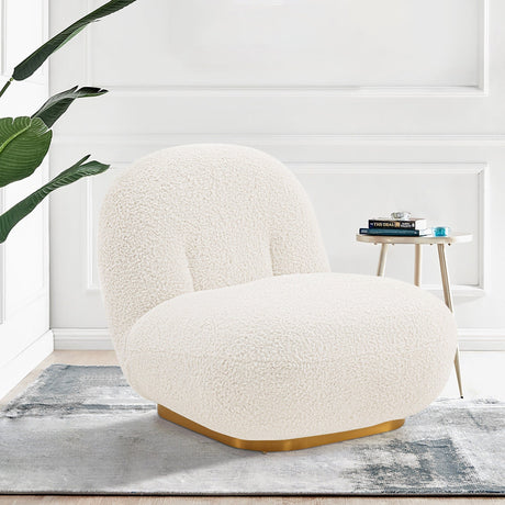 Edina Accent Chair in White by Manhattan Comfort at Eve Furniture