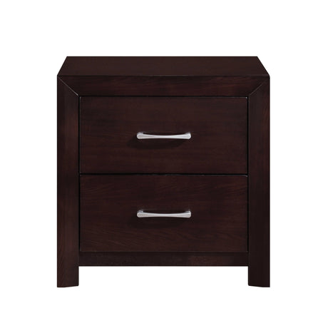 Edina Espresso Upholstered Panel Bedroom Set by Homelegance at Eve Furniture