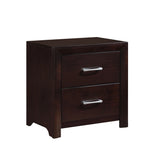 Edina Espresso Upholstered Panel Bedroom Set by Homelegance at Eve Furniture