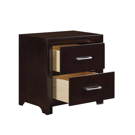 Edina Espresso Upholstered Panel Bedroom Set by Homelegance at Eve Furniture